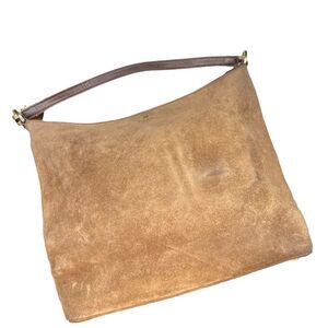 Kate Spade Brown Suede Leather Handle Purse